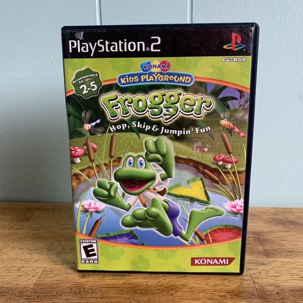 Konami Kids Playground: Frogger Hop, Skip & Jumpin' Fun Sony PlayStation 2, CIB
